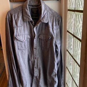 Guess Denim Snap down Western Style Shirt Blouse M